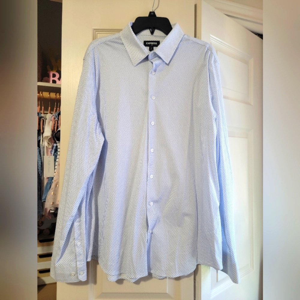 Express Long Sleeve Button-down Dress Shirt